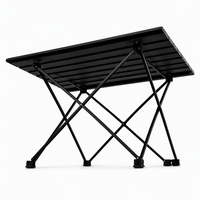 Table pliante en aluminium robuste, portable, pour cuisine, salle à manger, camping en plein air, avec pieds en forme de X, pour la randonnée, la pêche, le pique-nique, les voyages