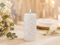 Bougie pilier LED écologique à piles en cire de paraffine pour la décoration intérieure, les occasions festives, les mariages et les anniversaires