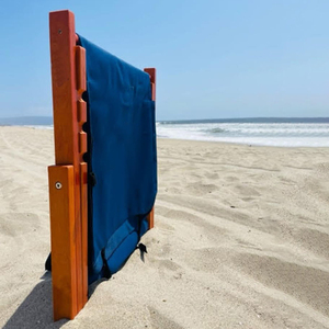 Marco de <span class=keywords><strong>madera</strong></span> duradero con logotipo personalizado, silla de playa de tela resistente al agua de poliéster, almacenamiento <span class=keywords><strong>plegable</strong></span>, <span class=keywords><strong>tumbona</strong></span> con respaldo ajustable - Product Image 2