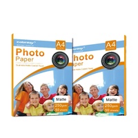 Kertas Matte Inkjet Warna 160gsm Kertas Foto Matte Dua Sisi A4*100 Lembar untuk EPSON C6000