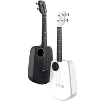 23 polegadas pequeno inteligente elétrica ukulele/guitarra acústica elétrica para viagens & educação