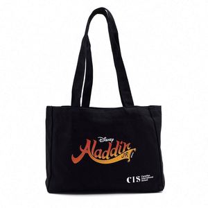 Bolsas de Compras Reutilizables Plegables de Lona de Algodón Ecológicas con Estampado Personalizado y Diseño de Dibujos Animados para Promociones - Product Image 3