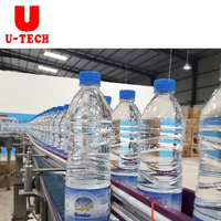 Ligne de machines de remplissage d'eau potable minérale pure en bouteille plastique pour animaux de compagnie à petite échelle, projet d'usine automatique 3 en 1