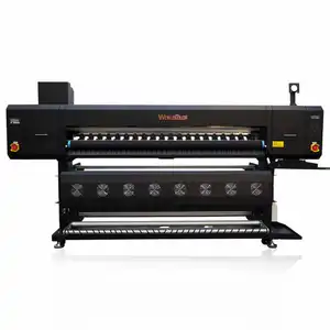 Worldcolor 2023 mais novo 1.8m 6ft Grande Formato Sublimação Impressora 4 Eps I3200 Cabeça Máquinas têxteis para impressão em tecido