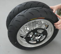 Nouvelle conception de roues CNC Kenda Curve de 12 pouces, kit de pneus Supermoto pour Tuttio Soleil Clean Yozma RTR Lectric Motorcycle