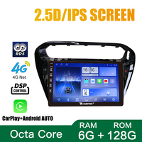 Pour Peugeot 301 2013-2016 appareil unité principale de 9 pouces Double 2 Din octa-core Quad voiture stéréo Navigation GPS android autoradio