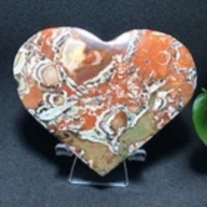 Piedra de Ágata Natural en Forma de Corazón, Cristal Pulido con Tema de Amor, Piedra de Palma para Sanación, Adorno para Decoración del Hogar, Reiki, Meditación, CrystalHola - Product Image 4