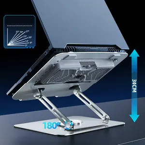 Popular foldable height adjustable laptop aluminum alloy stand laptop cooler Laptop cooling pad Tablet cooler