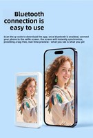 Écran tactile magnétique pour selfie avec flash, écran arrière pour selfie, miroir portable léger pour selfie, mise en miroir de l'écran du téléphone