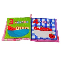 Livre en tissu pour bébés, fabriqué en usine, en gros, nouveau-né, tissu doux, lavable, ne se décolore pas, motifs clairs