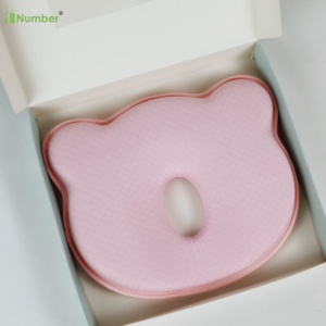 Comodo Set di biancheria da letto personalizzato per dormire da viaggio rosa morbido e morbido con supporto per collo in Memory Foam cuscini per bambini - Product Image 2