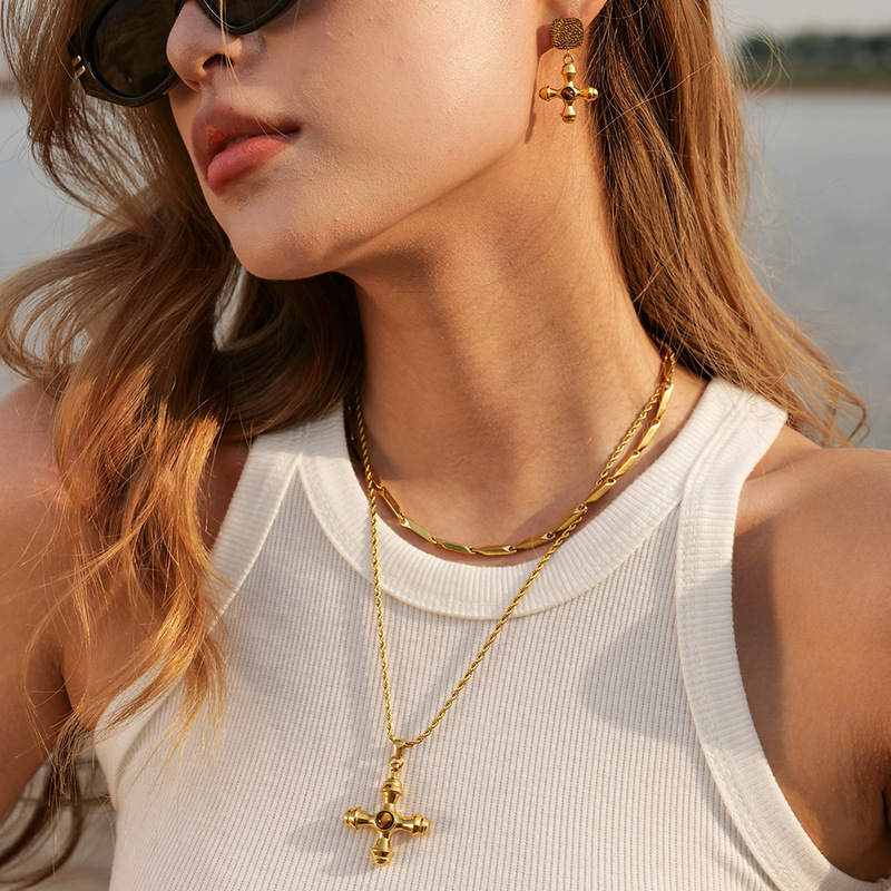 Personalized 18K Gold Plated Bead Multi