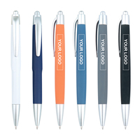 Cadeau d'affaires de haute qualité, stylo à bille rétractable en gel pour le bureau, avec logo personnalisé, stylo à bille en métal