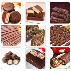<span class=keywords><strong>Machine</strong></span> de glaçage automatique compacte de table pour biscuits, dattes et chocolat, avec tunnel de refroidissement alimentaire - Product Image 6