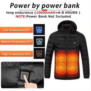 <span class=keywords><strong>Giacca</strong></span> Riscaldata da Uomo AQTQ, Cappotto con Cappuccio Elettrico Ricaricabile USB, Caldo e Isolante per Attività Invernali all'Aperto e Sci - Product Image 6