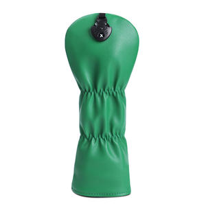 Housse de tête de club de golf en cuir PU avec logo brodé personnalisé, motif floral, pour driver et woods - Product Image 3