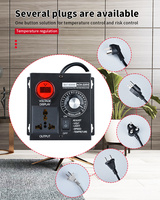 Régulateur de tension à commutation monophasé SCR AC 220V 4000W 18A Courant max. Contrôleur de vitesse de moteur SVC à variation de tension Thermostat