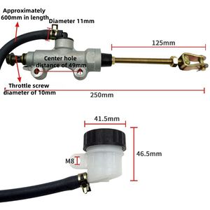 Motorcycle Modification Parts, ATV Brake Pump, Rear Brake Pump, Hydraulic <b>Disc</b> Brake Oil Pump, Brake One-Piece Pump. - Product Image 2