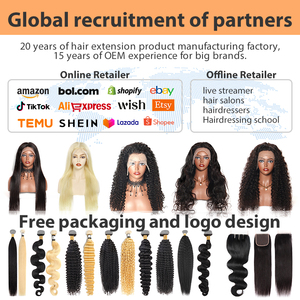 Pelucas de Cabello Humano Remy 100%, Cabello Humano Virgen con Ondas al Agua, Paquetes de Cabello Humano Natural al por Mayor, Pelucas con Frente de Encaje 5x5 13x4 13x6 - Product Image 2