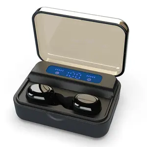 S590 Earpiece Headphone In-Ear Headset Nirkabel Inalambricos Tws Earbud Bts Kontrol Sentuh dengan Power Bank