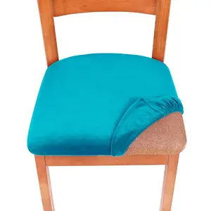 La copertura della sedia da pranzo per la casa può essere smontata e lavata con fodera per cuscino in velluto volpe argentata