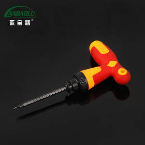 Destornillador Multifuncional Anbaolu de Cambio Rápido, Cabeza Plana, Magnético, Mango Antideslizante, Herramienta de Bricolaje, Pieza Individual - Product Image 1