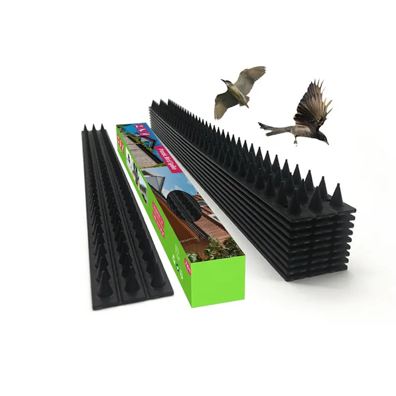 Dispositivo repelente disuasorio para pájaros y gatos, valla de pared, picos de plástico de 50cm