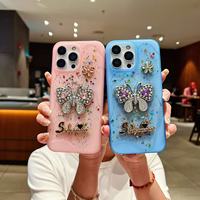 Coques de téléphone BAILI Factory Luxury Beautiful Dip Adhesive Resin Diamond Butterfly DIY Jewelry Accessory pour VIVO Y28/V60 LITE/Y04