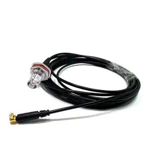 RF đồng trục Coax Cáp lắp ráp BNC nữ vách ngăn với O Ring để mcx nam 90deg với RG174 rg316 Cáp