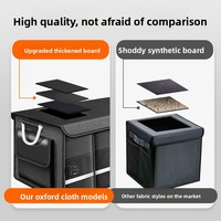 Organisateur de coffre en tissu Oxford, isotherme, imperméable, pliable, réfrigérant, portable, pour voiture, fabriqué en Chine