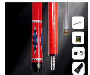 ไม้คิวบิลเลียดคาร์บอนไฟเบอร์ KS 12.4 มม. สีแดง ไม้ไฮเทค สำหรับเล่นไนน์บอล ทนทาน ปรับน้ำหนักได้ - Product Image 4