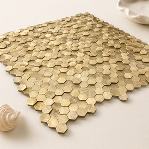 Papel Tapiz Adhesivo Hexagonal Circular, Mosaico Autoadhesivo para Salpicadero para Hotel/Sala de Estar/Cocina - Product Image 5