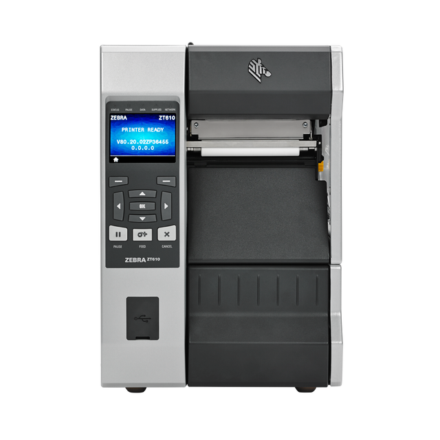 Zebra ZT610 Industrial Rugged Barcode Label Printer with Advanced 600dpi High Performance Color LCD Display in Stock