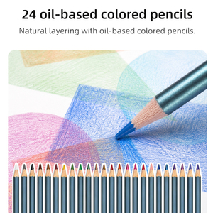Ensemble d'art pour le dessin et le croquis Xin Bowen 154 pièces - Crayons de graphite, crayons de couleur, crayons aquarelle avec blocs de papier et outils pour artistes - Product Image 2