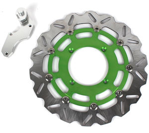 Aluminium + acier inoxydable moto 320mm flottant avant frein disque Rotor disque de frein plaque - Product Image 5