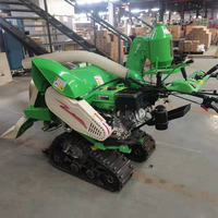 Wishope Mini moissonneuse-batteuse de riz avec moteur et moteur pour les petits agriculteurs