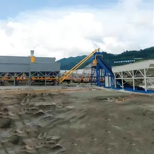 Factory Direct Sell 90 80 70 CBM Mobile Concrete Batching Plant Free Foundation Cement Mixing Equipment