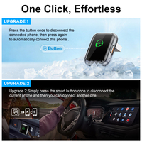 Adaptador Inalámbrico Carplay+ para Android, Modelo Privado (plateado), Alta Calidad, Bajo Precio, Compatible con Android e iOS