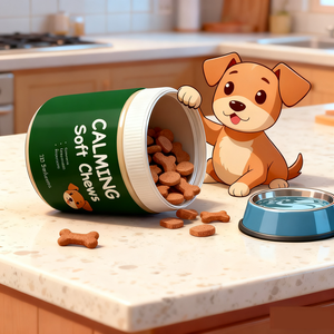 OEM fabbrica all'ingrosso <span class=keywords><strong>Pet</strong></span> nutritivo calmante mastica promuove il rilassamento integratore per cani allergia supporto immunitario - Product Image 4