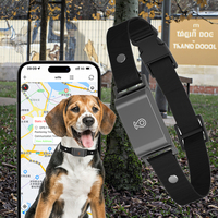 Rastreador GPS en tiempo real para mascotas, aplicación de collar inteligente 4G para gatos y perros, IPx6 resistente al agua, compatible con llamadas de voz con batería de> 20h, novedad