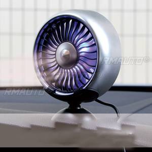 12V Mini Fan for Car and Desk 5V <b>USB</b> Base Portable with Strong Wind for Summer <b>Heat</b> Relief - Product Image 6
