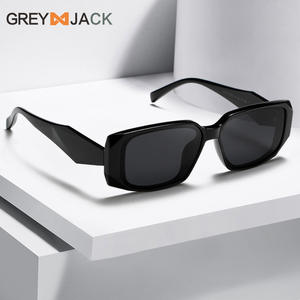 Gafas de Sol Polarizadas Unisex Grey Jack, Montura TR90, Protección UV400 Tipo 3, Diseño Cuadrado Negro - Product Image 5