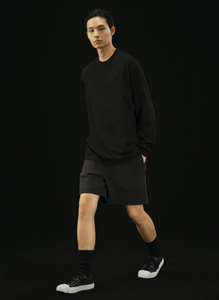 Nouveau t-shirt décontracté polyvalent à manches longues, 100 % coton, couleur unie, t-shirt simple et décontracté à col rond et manches longues - Product Image 4