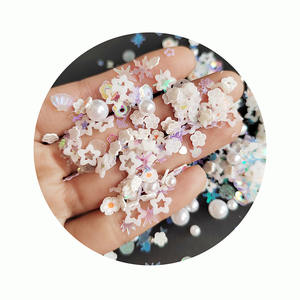 500 fette di fiori miste g/lotto perle glitter argilla polimerica spruzzi per ripieno di melma artigianato fai da te piccolo Klei di plastica carino - Product Image 1