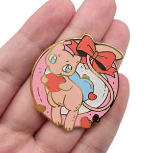 3 Nouvelles Broches Épingles en Alliage Émaillé Dur Poli de Haute Qualité, Motif Pokémon Mew Lucario, Design Inédit - Product Image 1