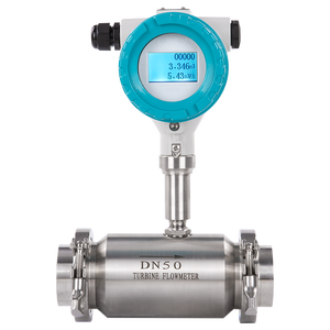 Pengukur Aliran Turbin Digital Cairan/Air, Pengukuran Aliran Minyak, Konektivitas Flens Baja Tahan Karat, Akurasi Tinggi, CE OEM Philemon - Product Image 2