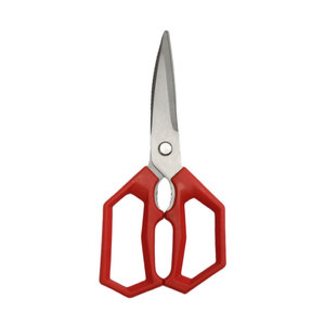 Stainless Steel <b>Kitchen</b> <b>Scissors</b> 4 In Red V Shaped Home Use Multi Functional - Product Image 1