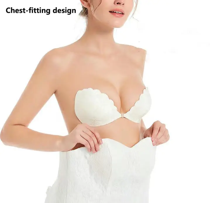 Soutien-gorge adhésif en silicone, doux et confortable, sans couture, push-up, respirant, pour adultes, avec mamelon Invisible, 1 pièce