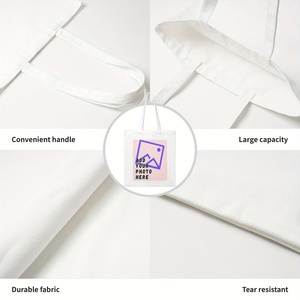 Tùy chỉnh vải túi thương mại hiển thị promo Quà Tặng Ngân Sách bán buôn vải Tote Túi biểu tượng tùy chỉnh in sinh Thái bông nhiệm vụ nặng nề - Product Image 4