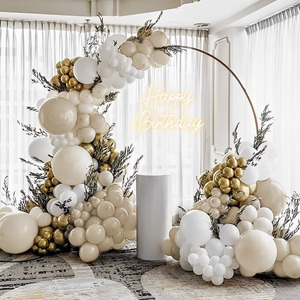 Kit de guirlande d'arche de ballons blanc sable de 185 pièces, kit de ballons <span class=keywords><strong>beige</strong></span> poussiéreux, décoration de fête de naissance, fête d'<span class=keywords><strong>anniversaire</strong></span>, toile de fond - Product Image 2